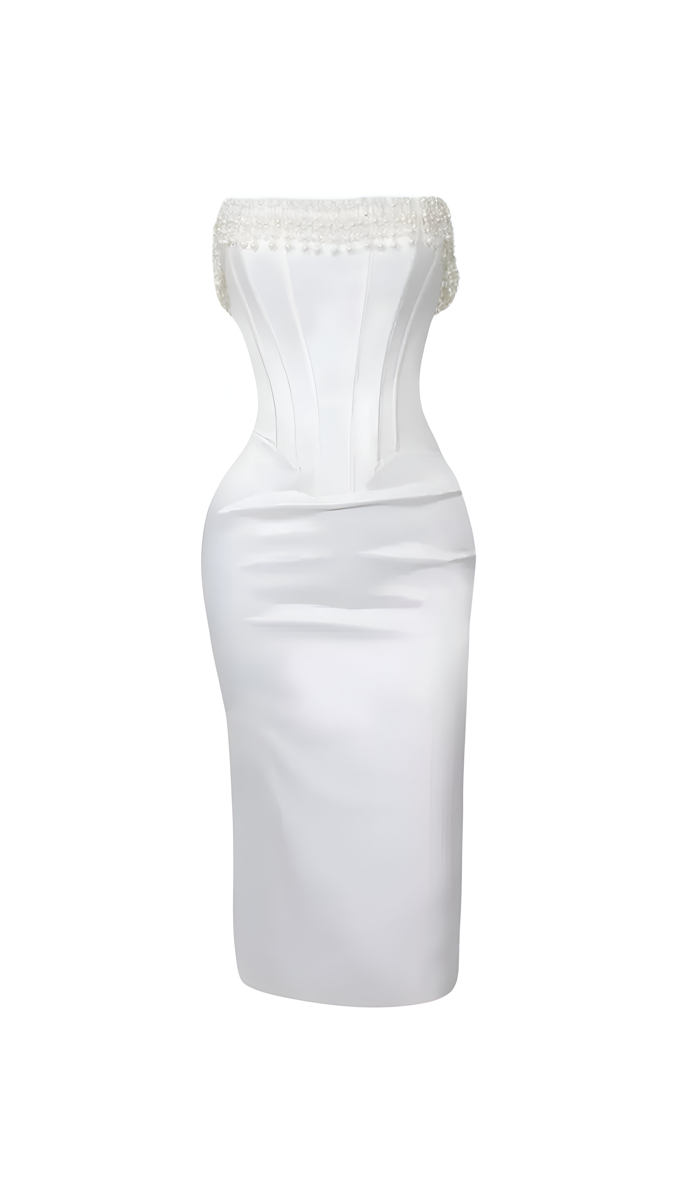RAYA MIDI DRESS White / L