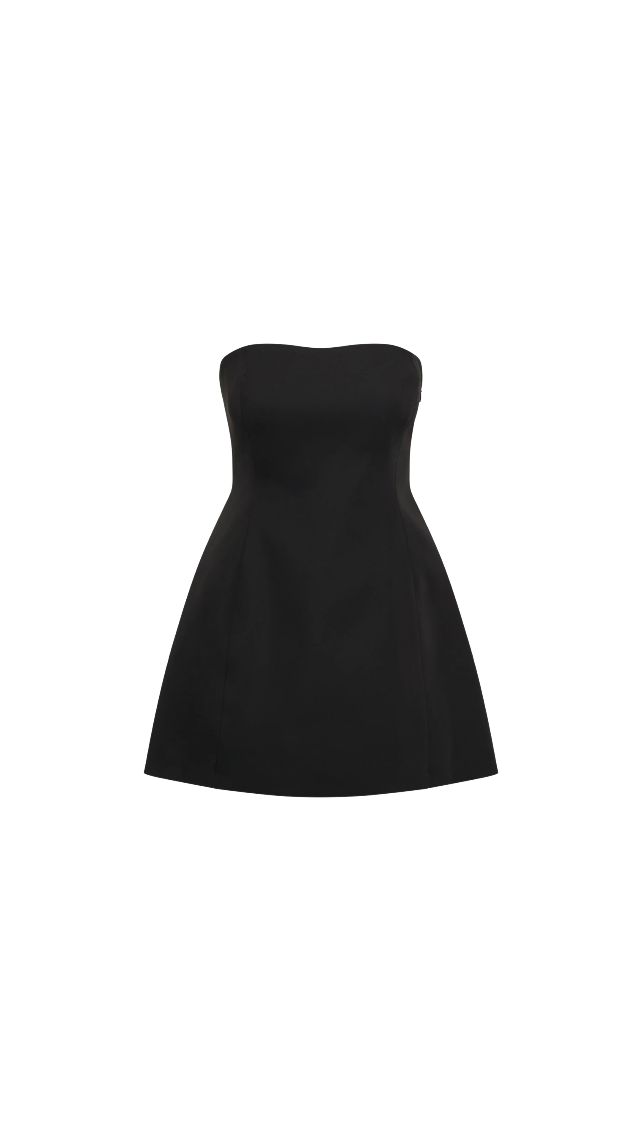 Neeka Strapless Bow Back Mini Dress - Black XS Neeka Strapless Bow Back Mini Dress - Black XS