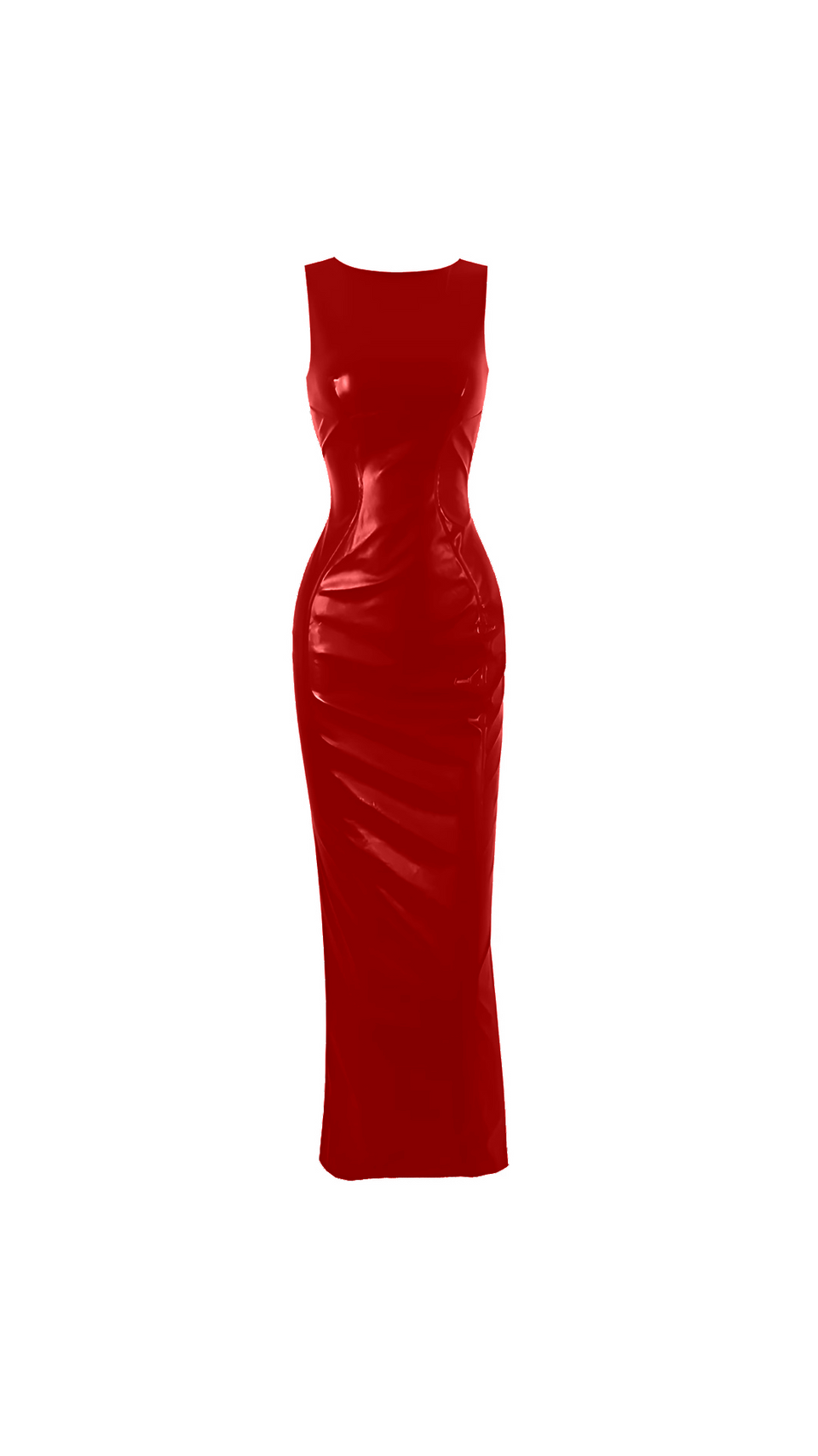 open lace back dress Karina A-line Sleeveless Polyester Ankle Length Dress