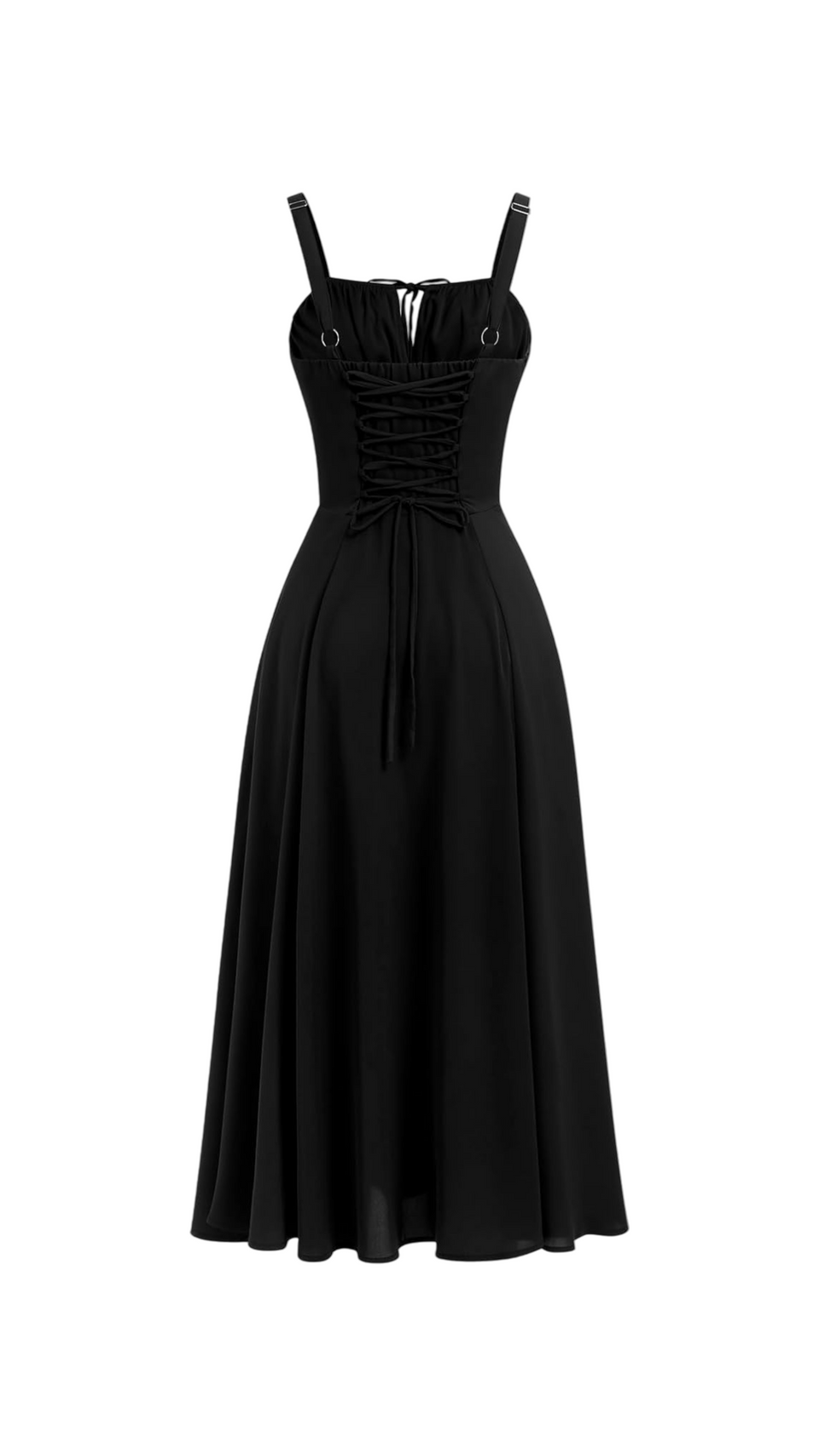 Miyla Lace-Up Back Midi Dress, L / Pink