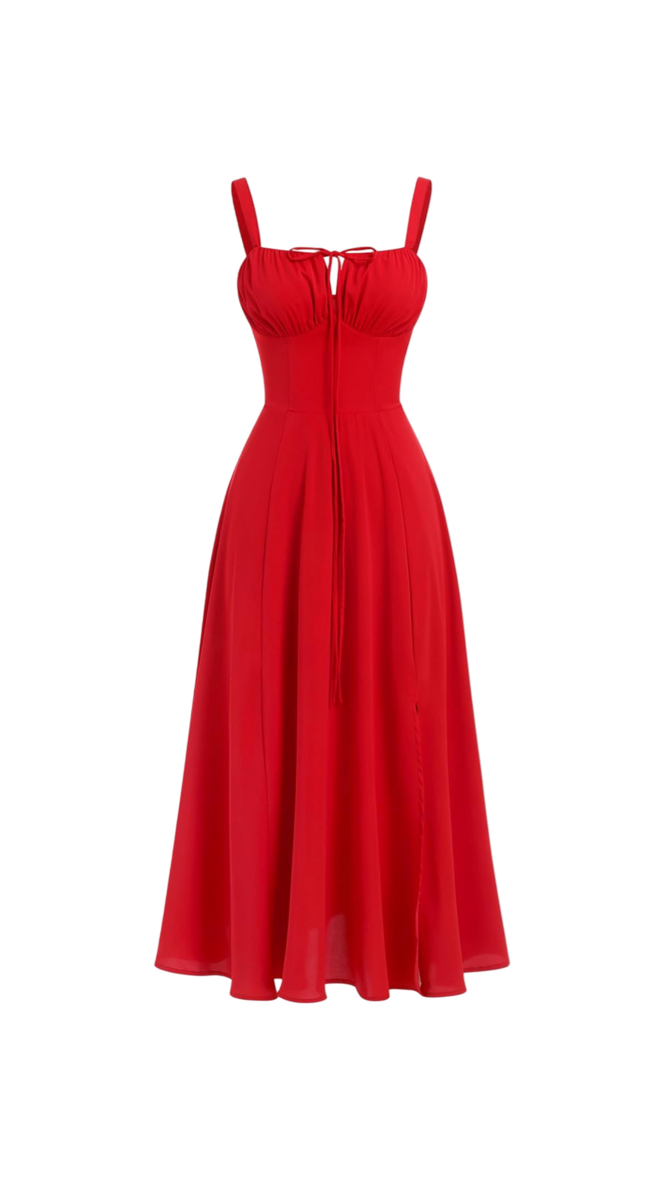 Miyla Lace-Up Back Midi Dress, L / Pink Miyla Lace-Up Back Midi Dress, L / Pink