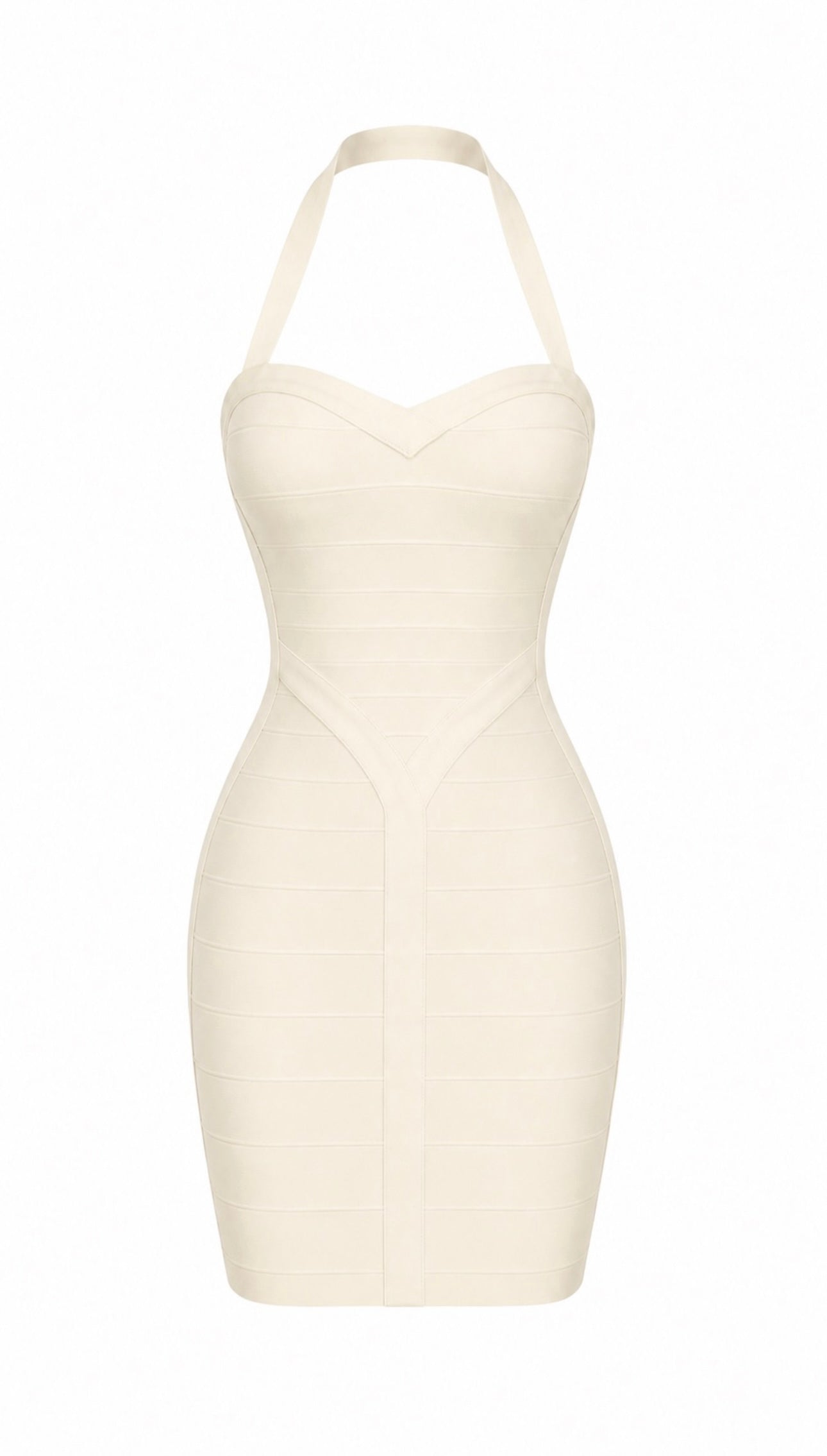 SHAYLA BANDAGE MINI DRESS XS / Cream