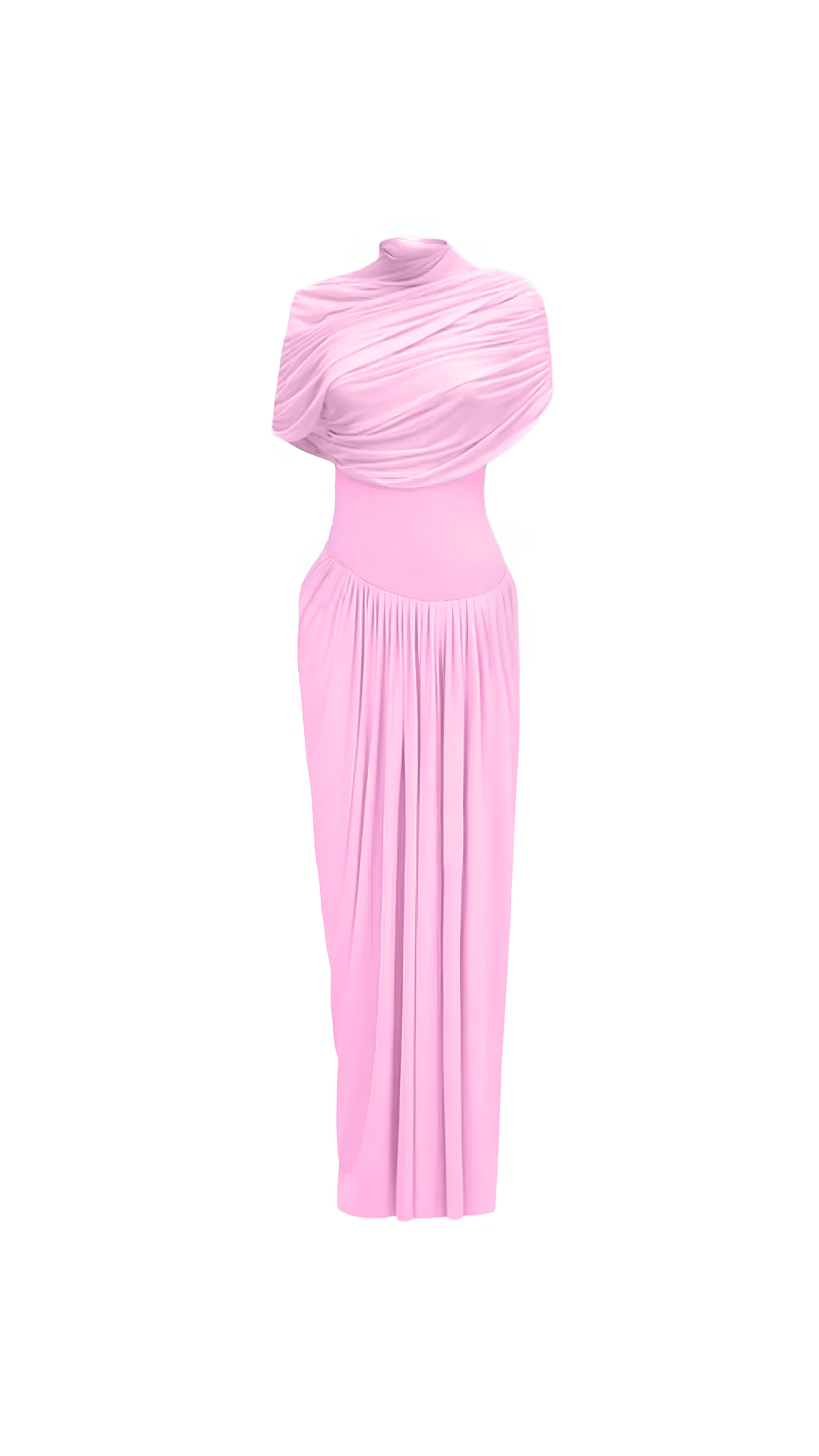 Isadora Navy Blue Maxi Dress, L / Pink