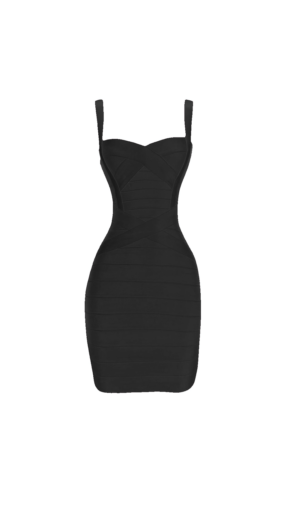 Aria Sculpted Bandage Mini Dress, Black / XL
