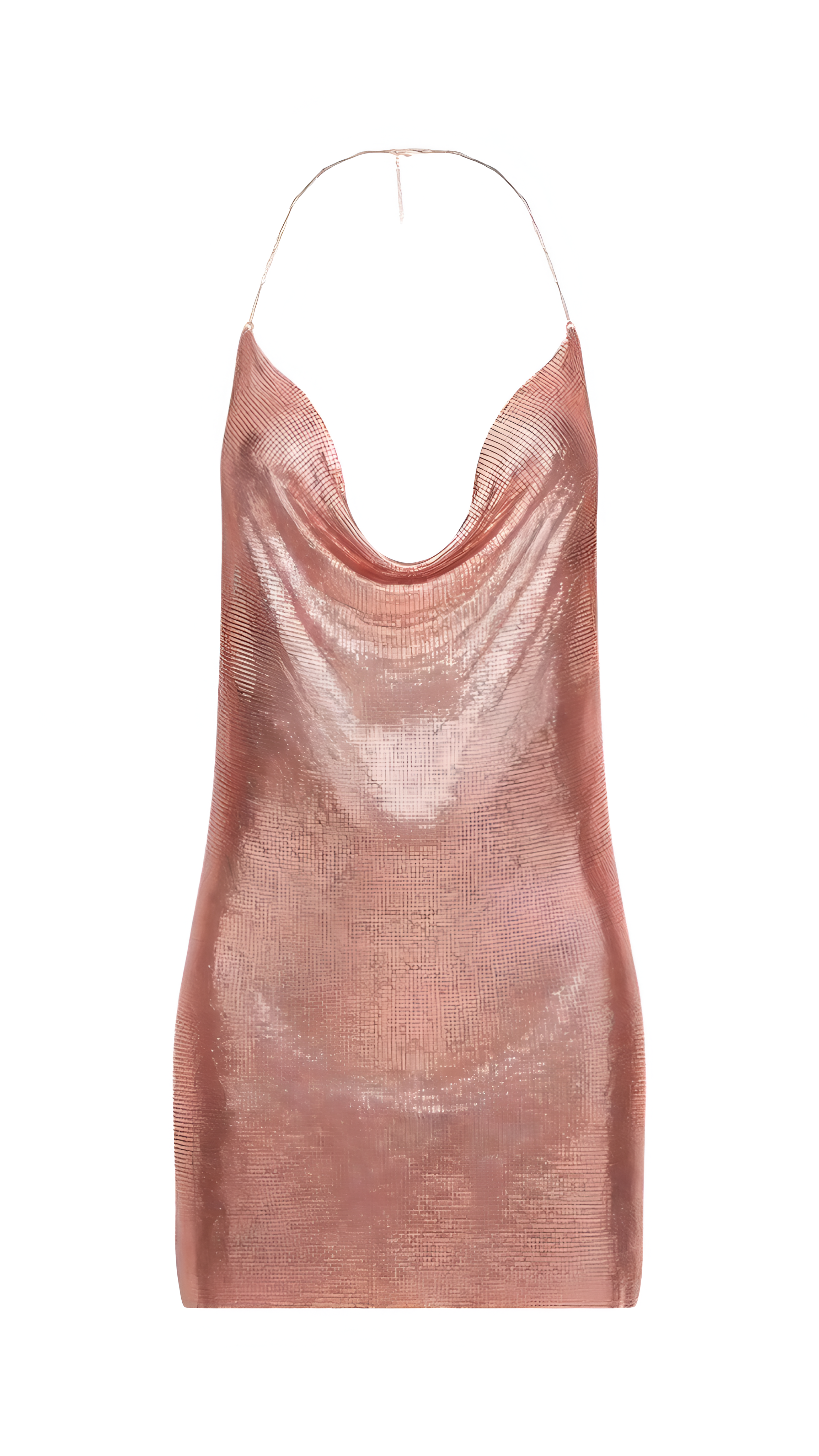 Layla Metallic Mini Dress, ROSE GOLD / M Layla Metallic Mini Dress, ROSE GOLD / M