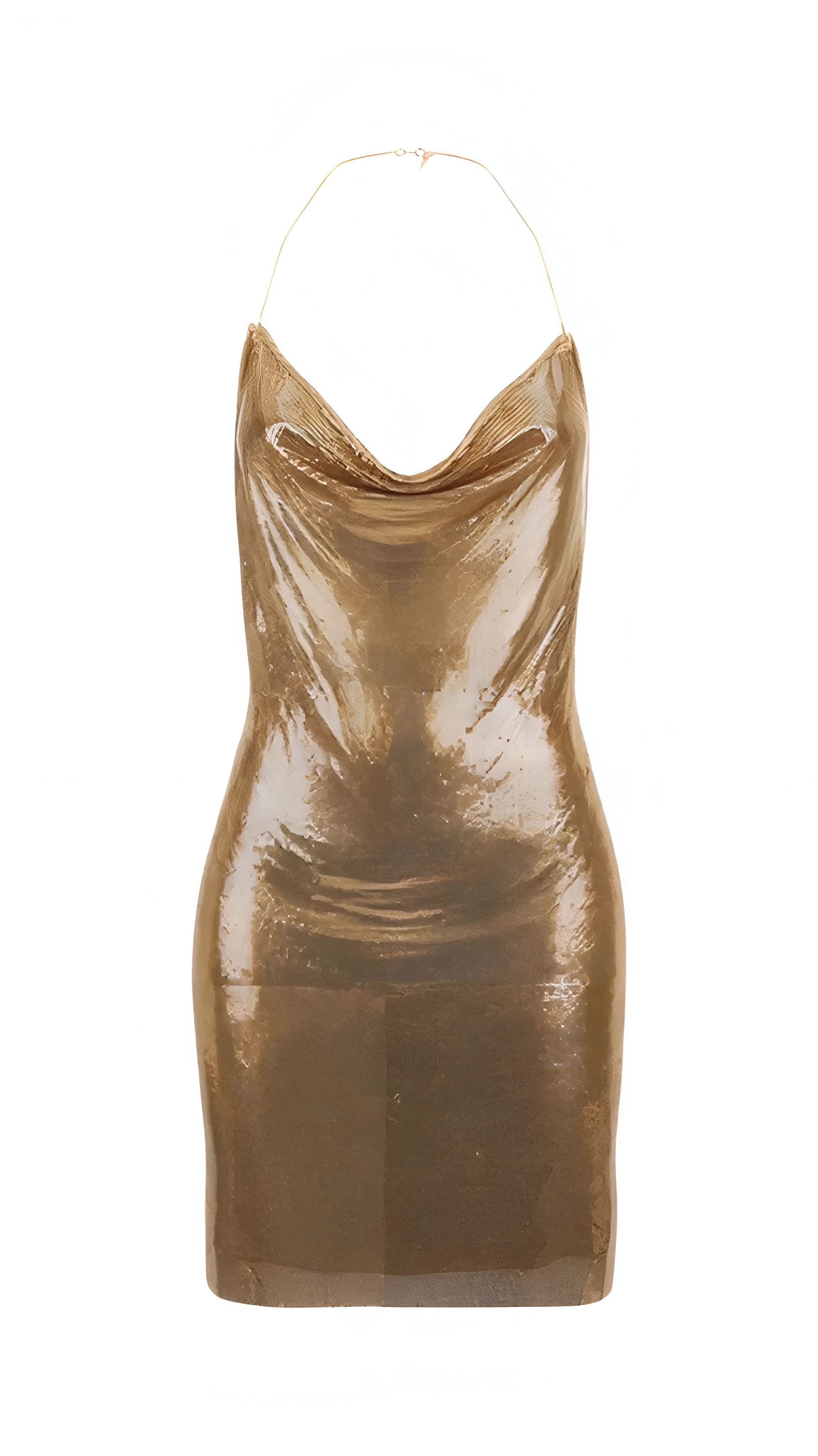 Layla Metallic Mini Dress, ROSE GOLD / M