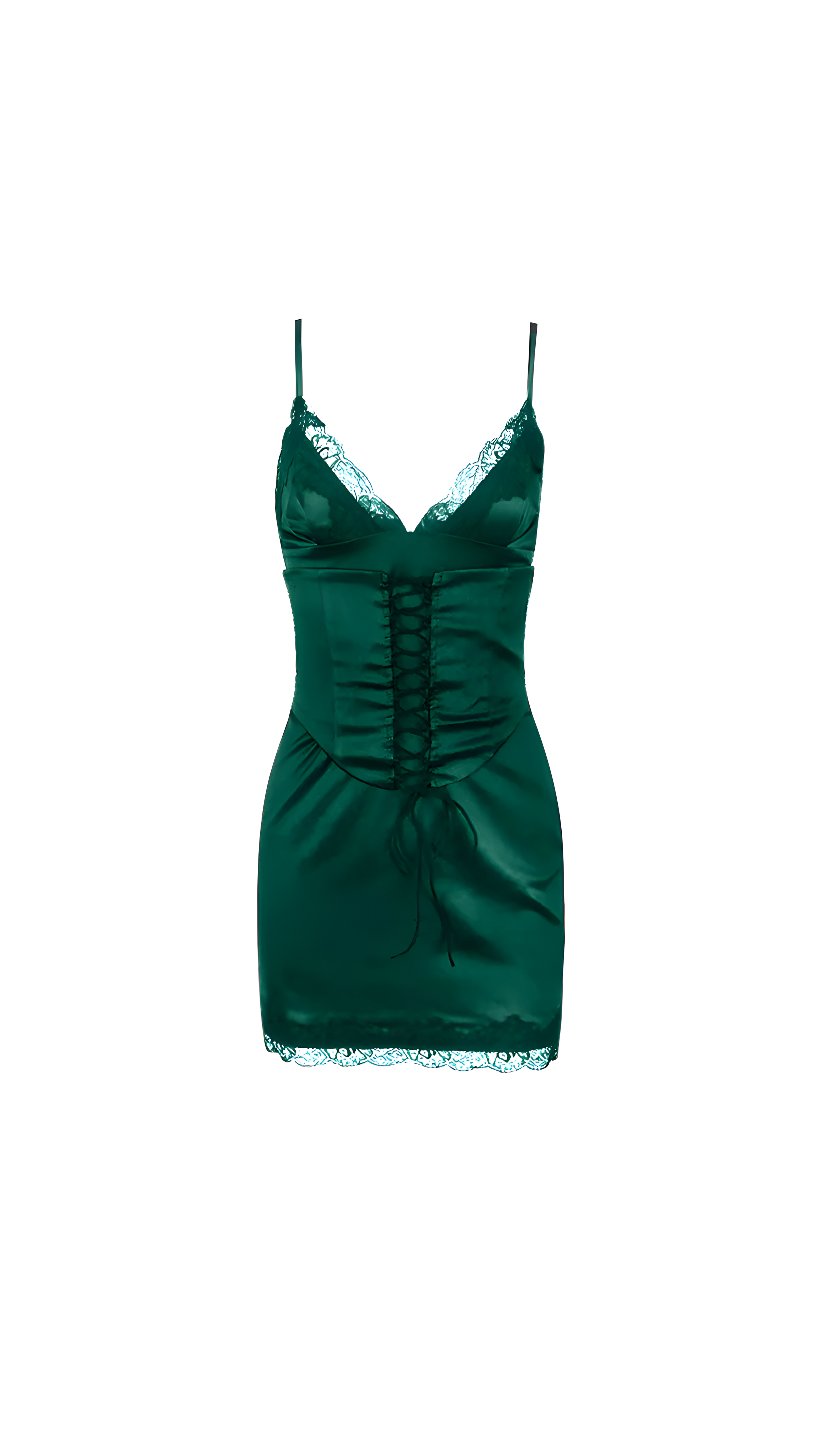 BECCA MINI DRESS GREEN / XS BECCA MINI DRESS GREEN / XS