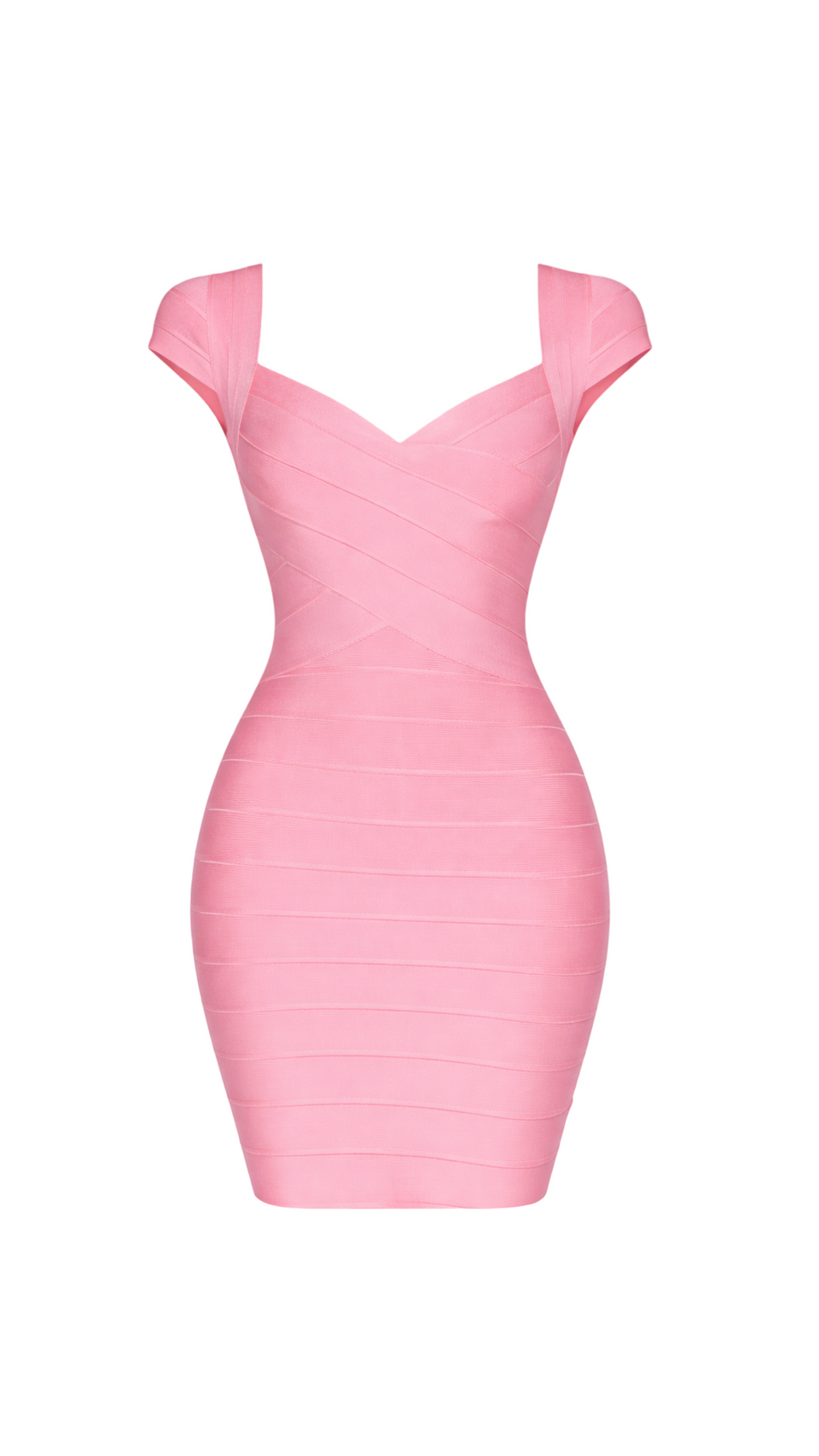 alaia dresses Alaia Sculpting Bandage Mini Dress, XL / Baby Pink