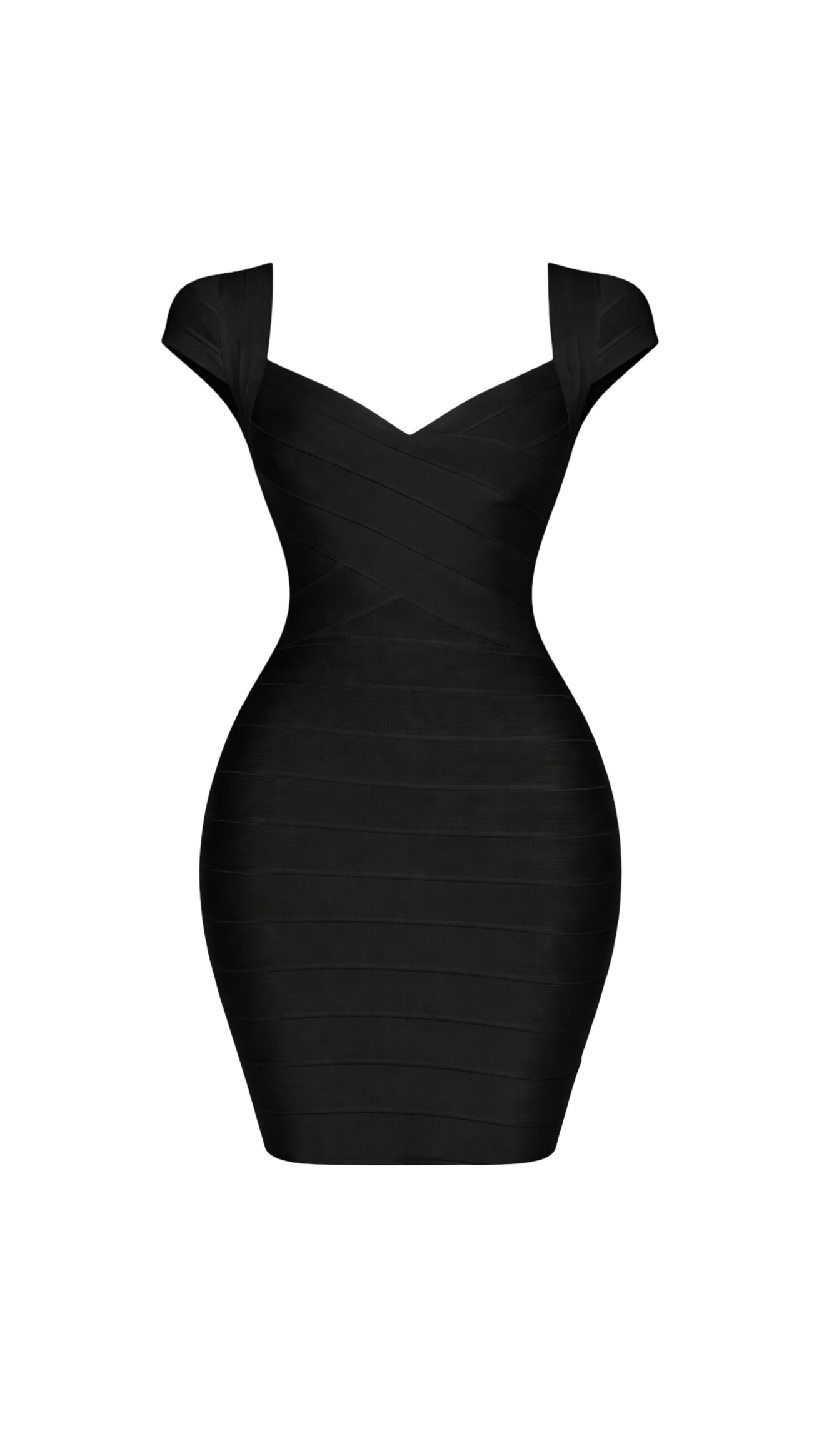 Alaia Sculpting Bandage Mini Dress, S / Black