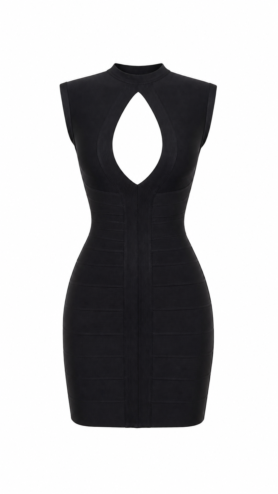 ROCHELLE BANDAGE MINI DRESS Black / XS ROCHELLE BANDAGE MINI DRESS Black / XS