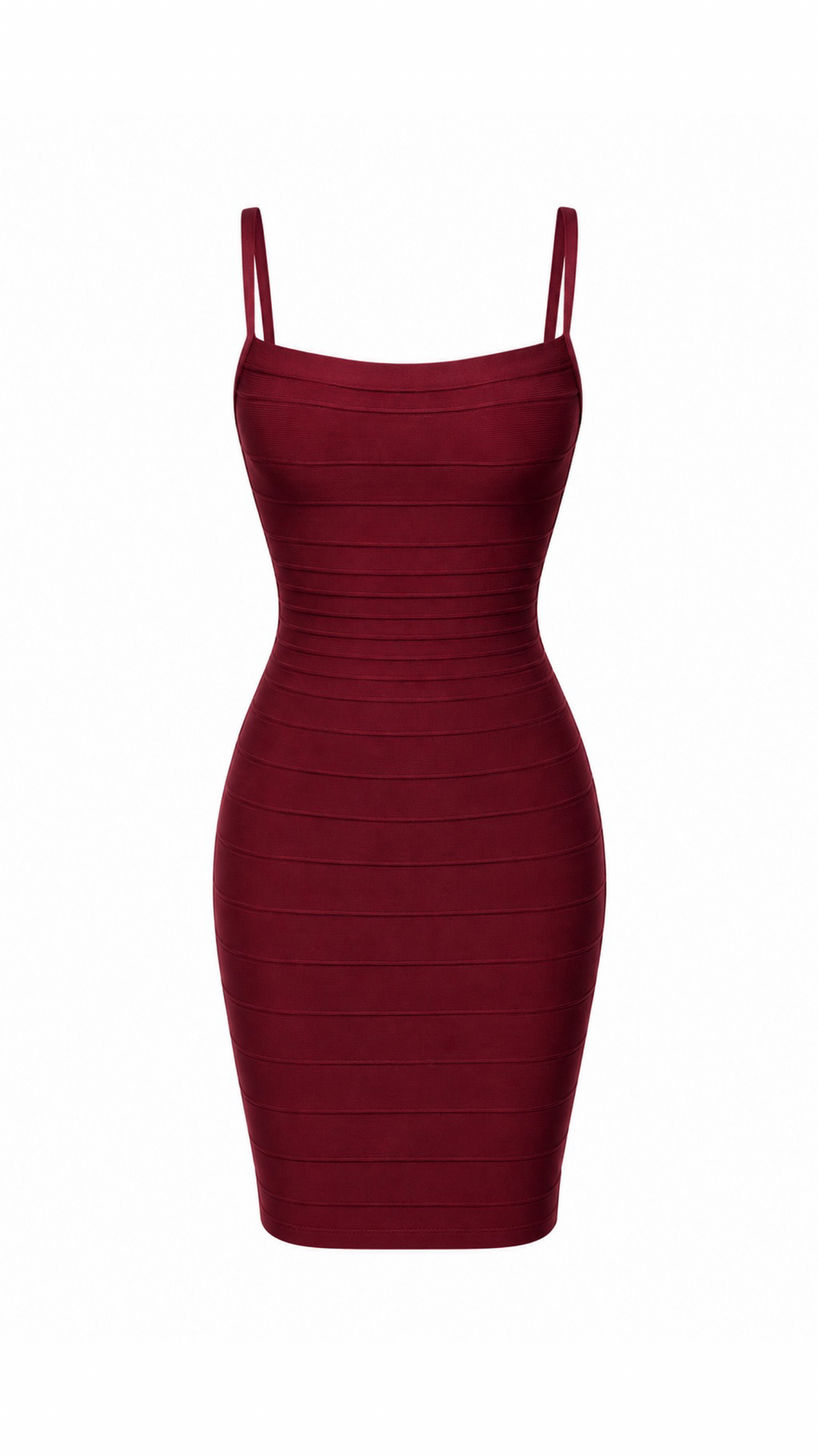 EMILIANA BANDAGE MINI DRESS Burgundy / S